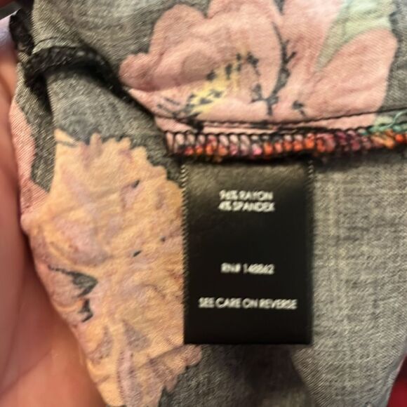 Torrid Black Floral Off Shoulder Design Contemporary Boho Feminine Jumpsuit - Picture 15 of 16